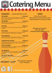Stone Pin Bowling Catering Menu - Page 2